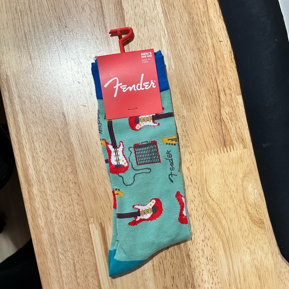 Fender Men's Guitar Print Socks